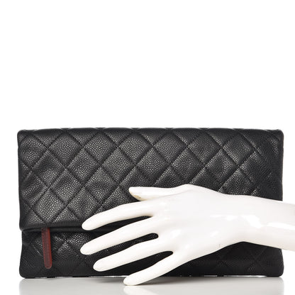Chanel Caviar Quilted CC Beauty Clutch Black 2 of 8