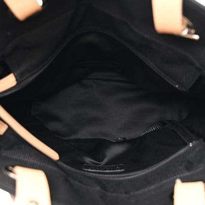 Chanel Canvas Paris Biarritz Small Tote White Black 5 of 12