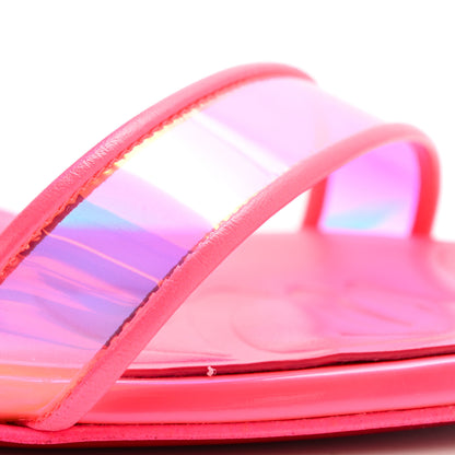 Christian Louboutin PVC Just Loubi 85 Sandals 38 Fluo Pink 9 of 9