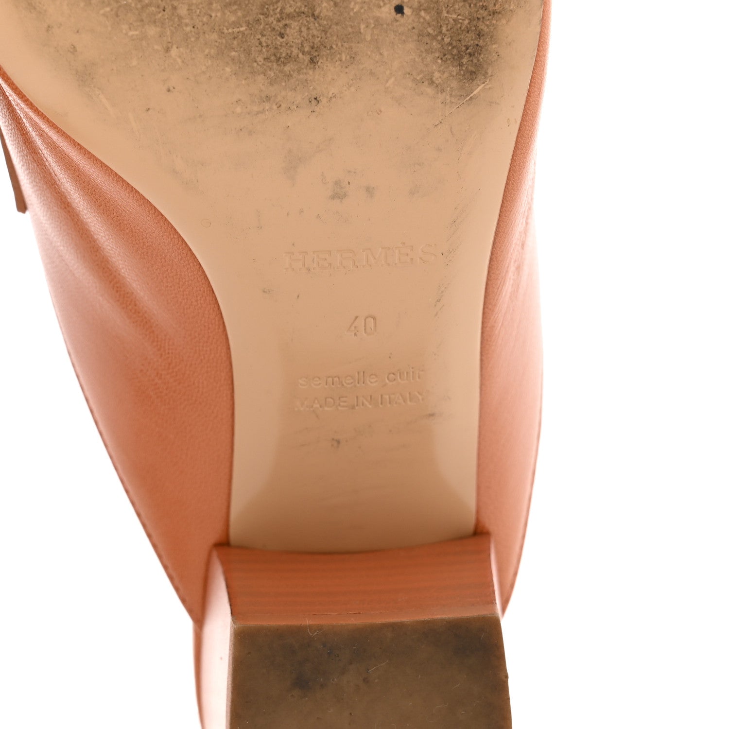 Hermes Calfskin Alma Sandals 40 Havane 7 of 12