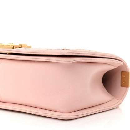 Chanel Lambskin Quilted Medium Chain Detail Boy Flap Light Pink 10 of 11