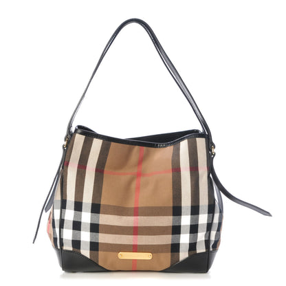 Burberry House Check Small Canterbury Tote Black 1 of 9