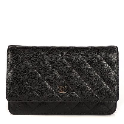 Chanel Caviar Quilted Wallet On Chain WOC Black 1 of 9