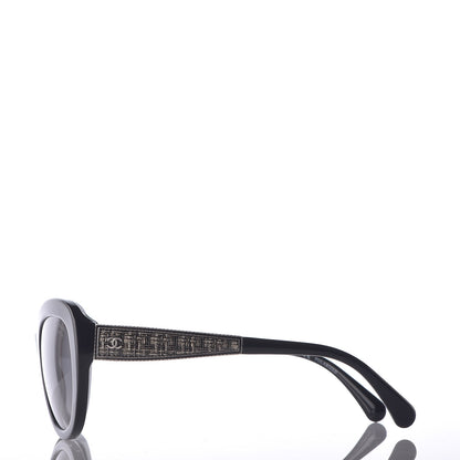 Chanel Polarized Butterfly Signature Sunglasses 5346 Black 3 of 7