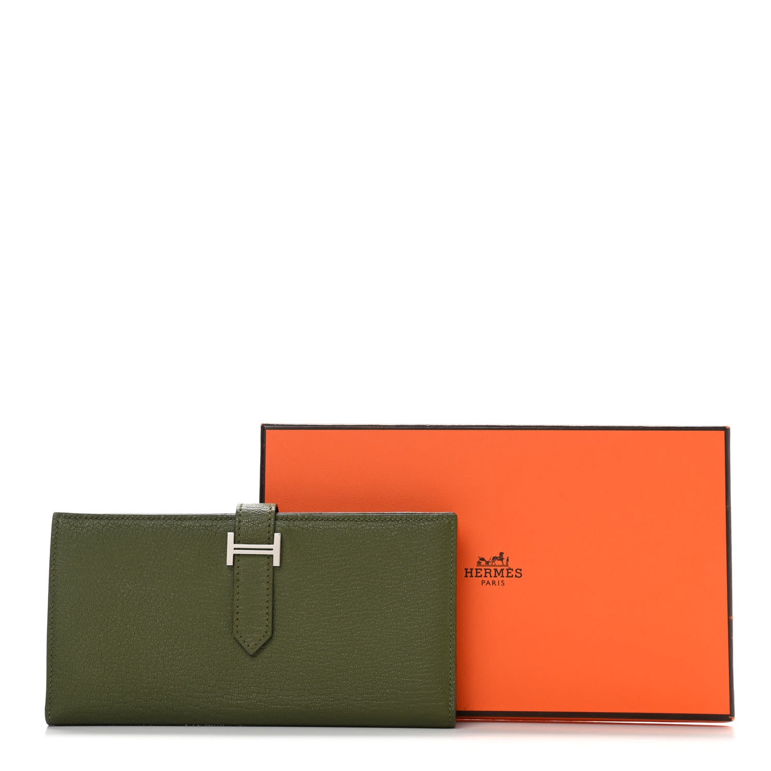 Hermes Chevre Mysore Bearn Gusset Wallet Canopee 8 of 8