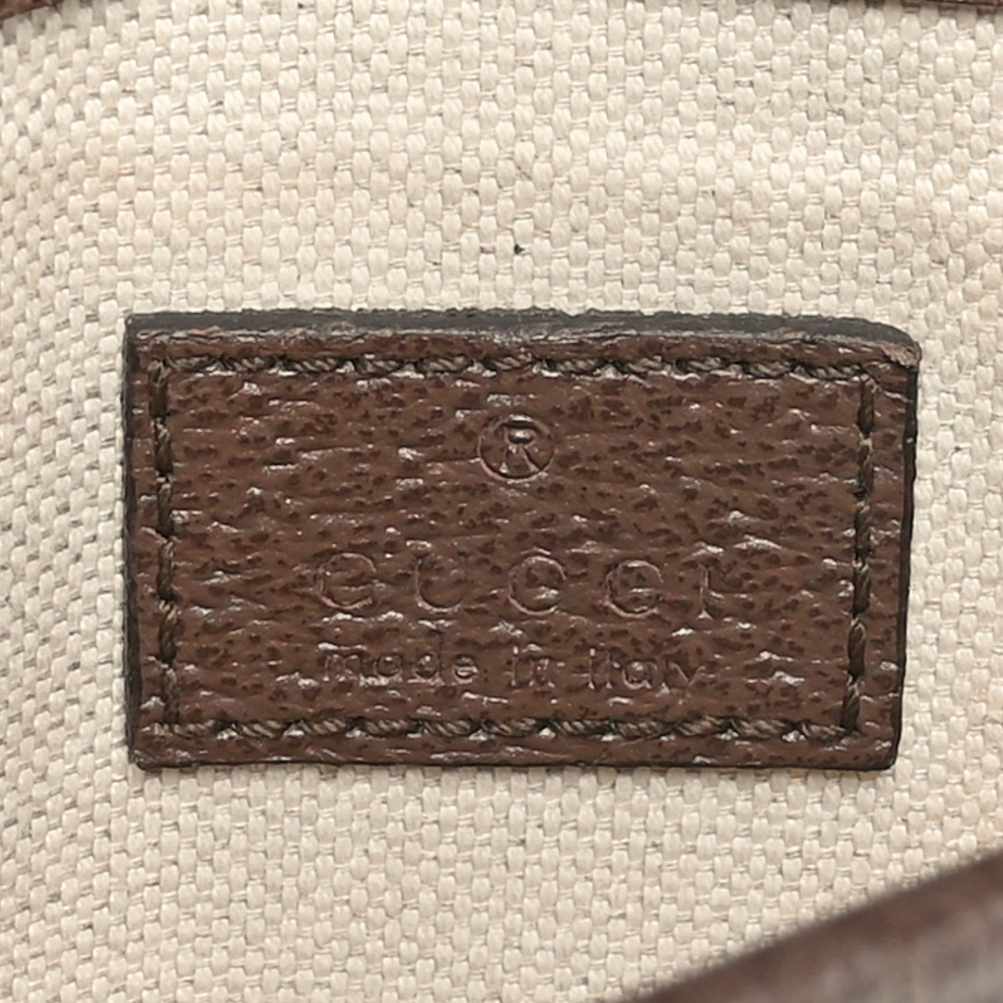 GG Supreme Monogram Web Small Ophidia Belt Bag Brown
