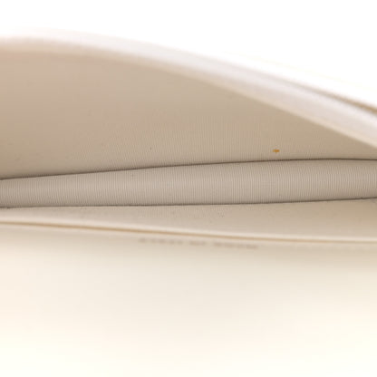 Chanel Calfskin Quilted Maxi Pearls Clutch With Chain White 5 of 14