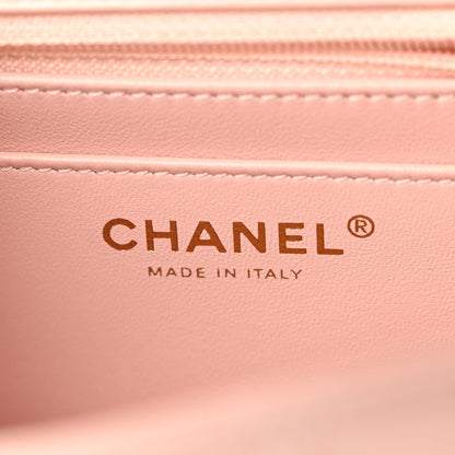 Chanel Lambskin Quilted Mini Strass On Top Flap Light Pink 6 of 11