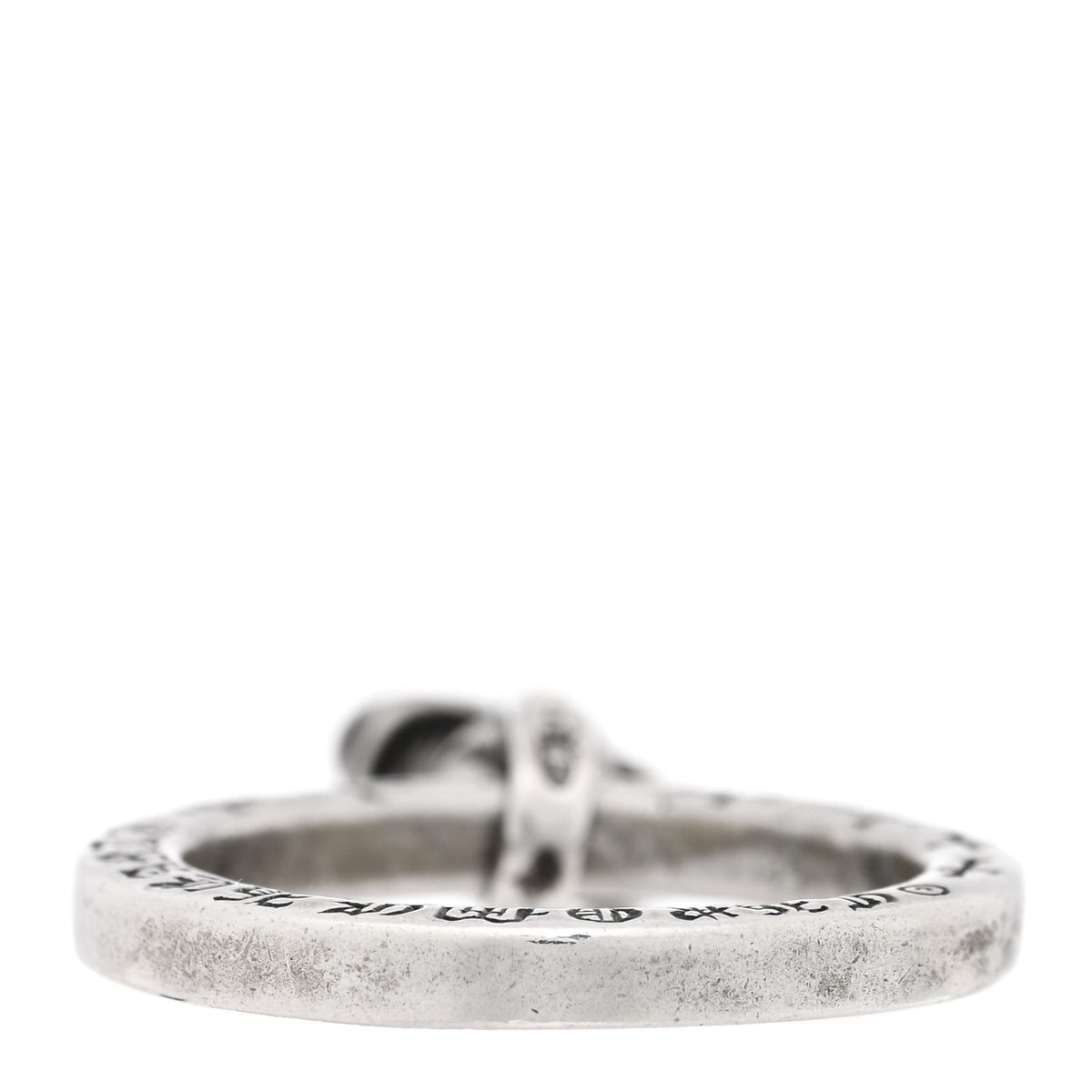 Sterling Silver Cross Charm Ring 54 7