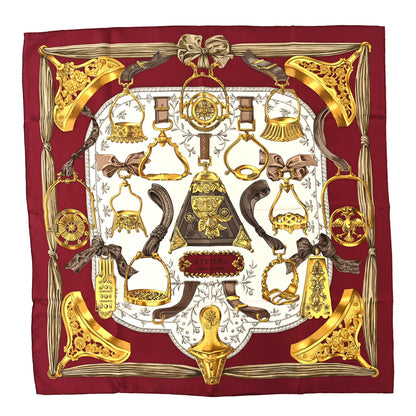 Hermes Silk Concours D Etriers Scarf 90 1 of 4