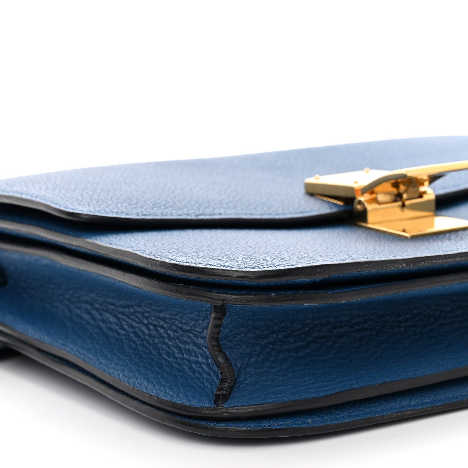 Celine Goatskin Medium Classic Box Flap Bag Deepsea 9 of 13