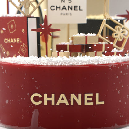 Chanel Glass N&deg;5 Perfume Bottle Snow Globe Red 6 of 7