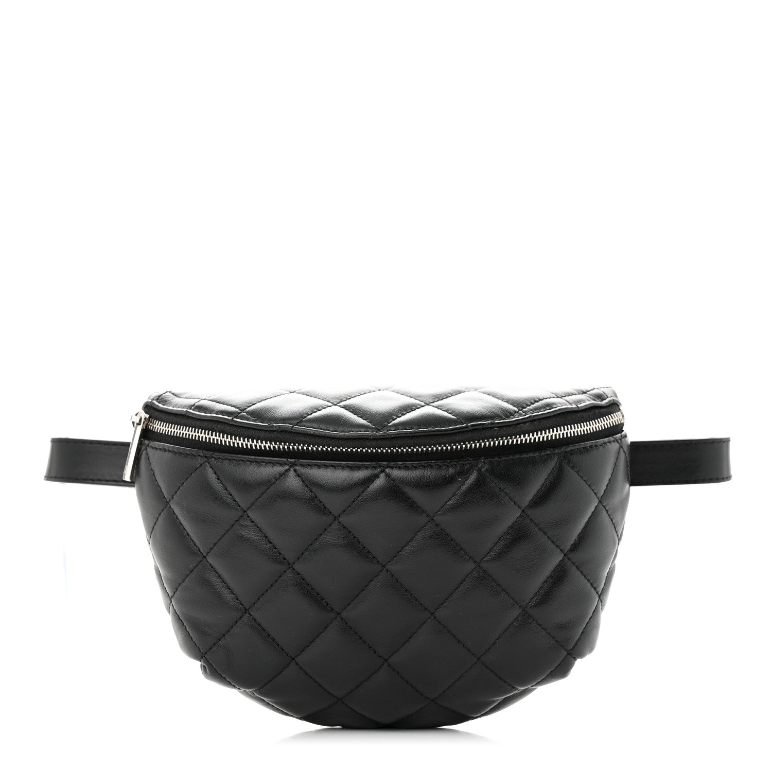 Chanel Calfskin Quilted Waist Belt Bag Black 1 of 11