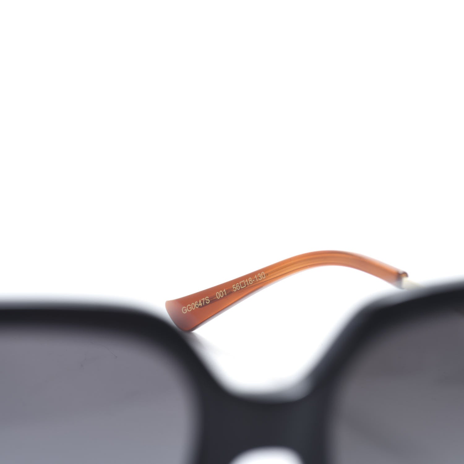Gucci Acetate Butterfly Sunglasses GG0647S Black White 5 of 6