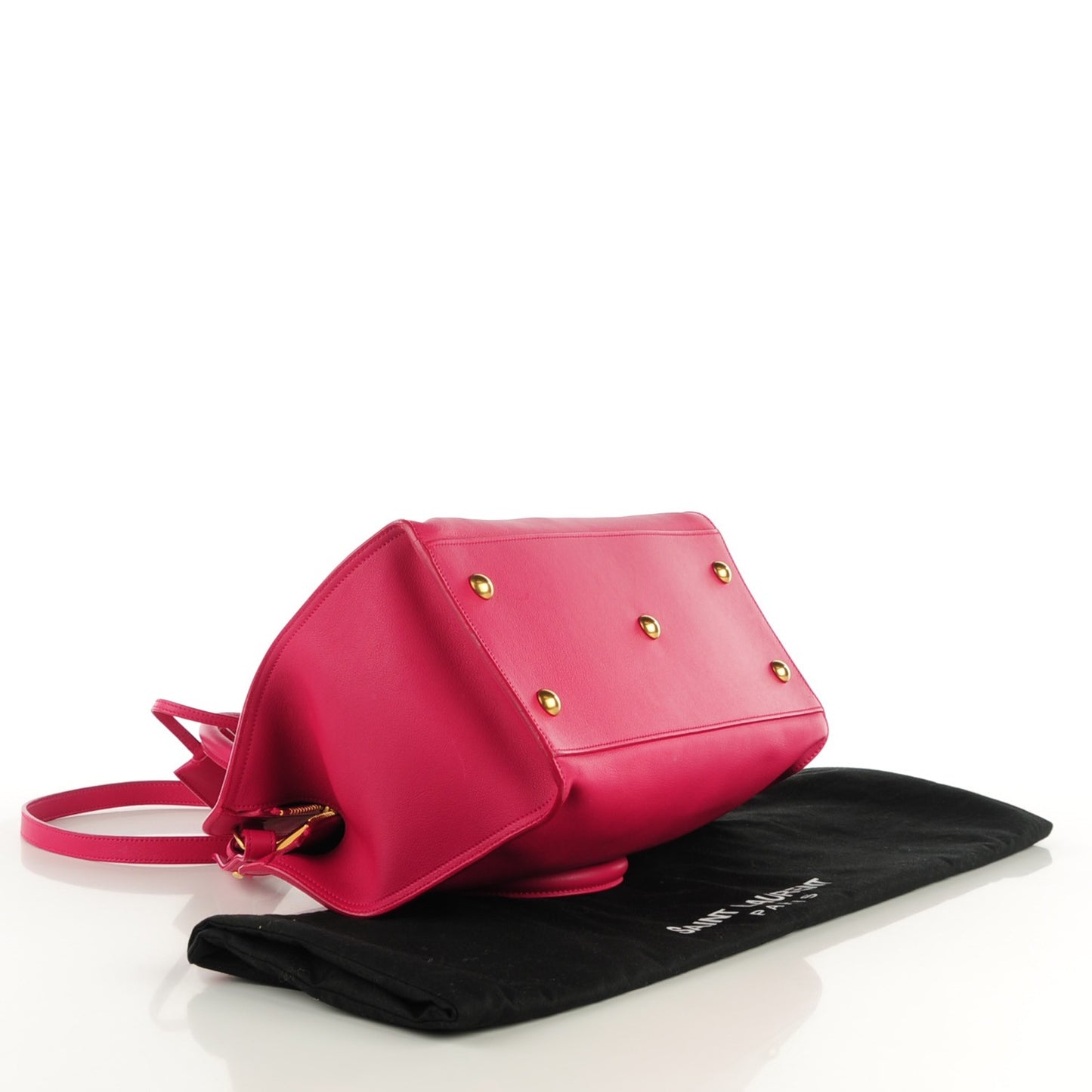 Calfskin Small Classic Y Cabas Fuchsia