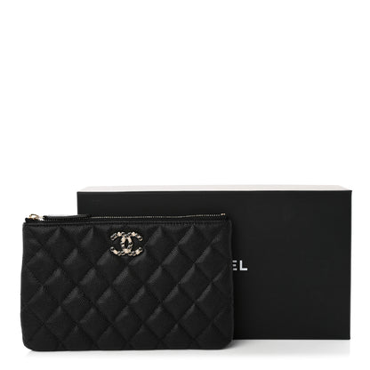 Chanel Caviar Quilted Coco Candy Small Cosmetic Case Black 8 of 8