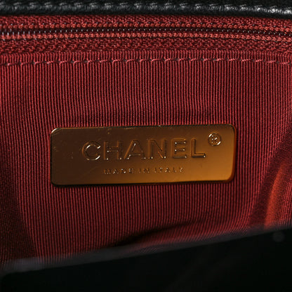 Chanel Goatskin Quilted Maxi Chanel 19 Flap Black 6 of 13