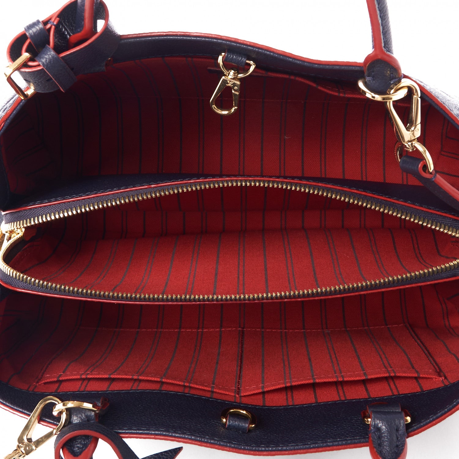 Louis Vuitton Empreinte Montaigne MM Marine Rouge 7 of 8