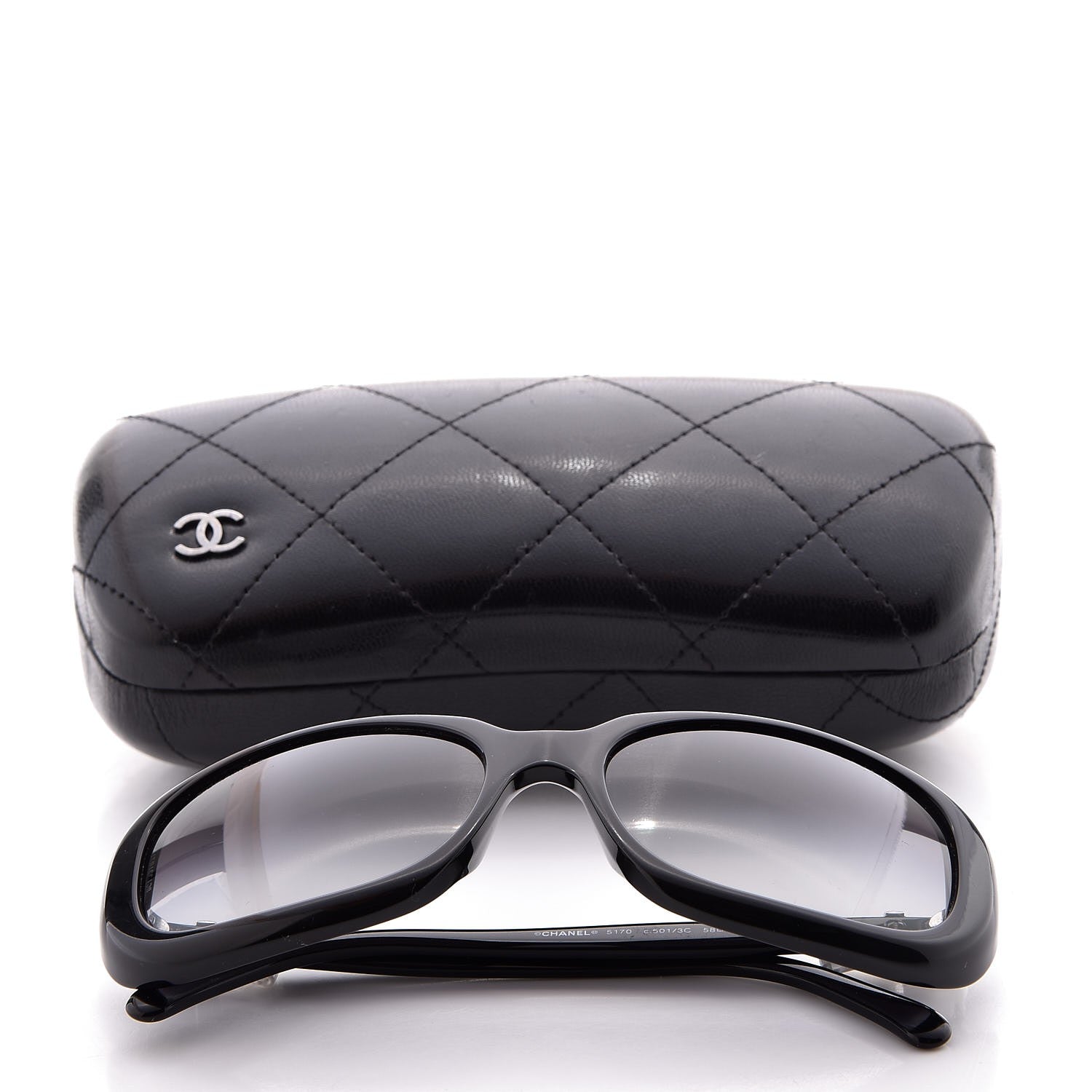 Chanel CC Bow Sunglasses 5170 Black 8 of 8