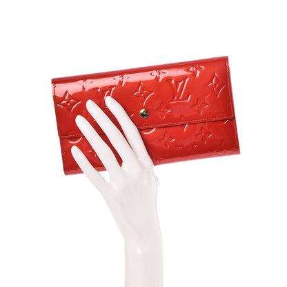 Louis Vuitton Vernis Porte Tresor International Wallet Rouge 2 of 8