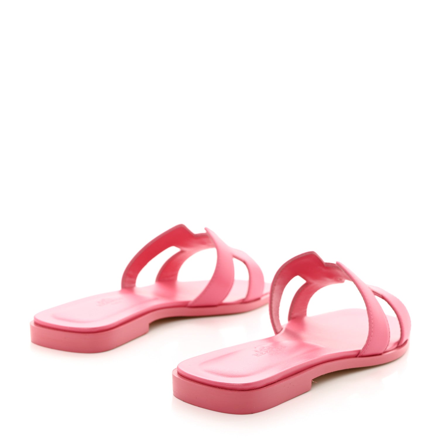 Hermes Box Calfskin Oran Sandals 36 Rose Boise 4 of 9