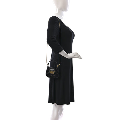 Alexander Wang Crocodile Embossed Calfskin Micro Legacy Hobo Black 2 of 12