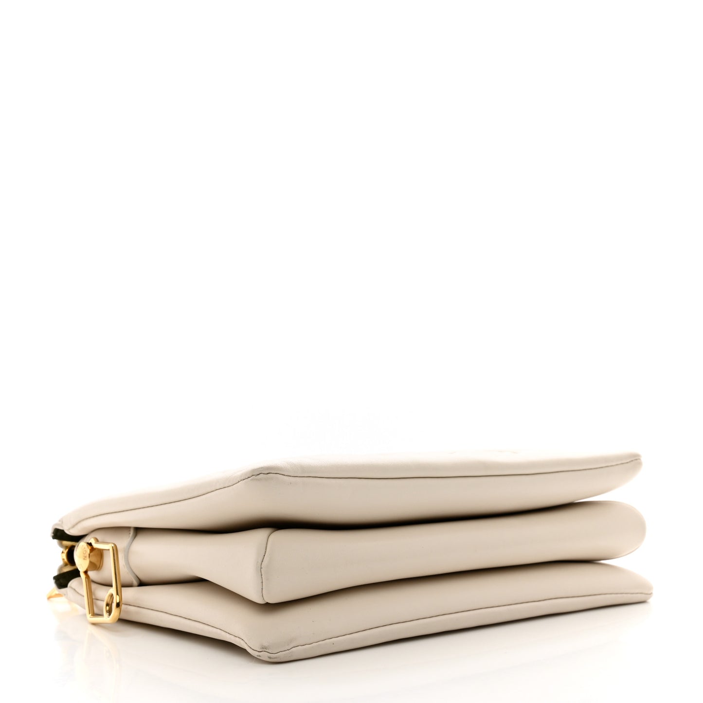 Lambskin Embossed Monogram Coussin PM Beige Cream