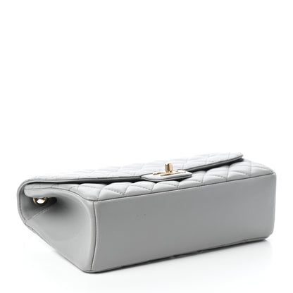 Chanel Lambskin Quilted Medium Mademoiselle Chic Flap Gris 4 of 10