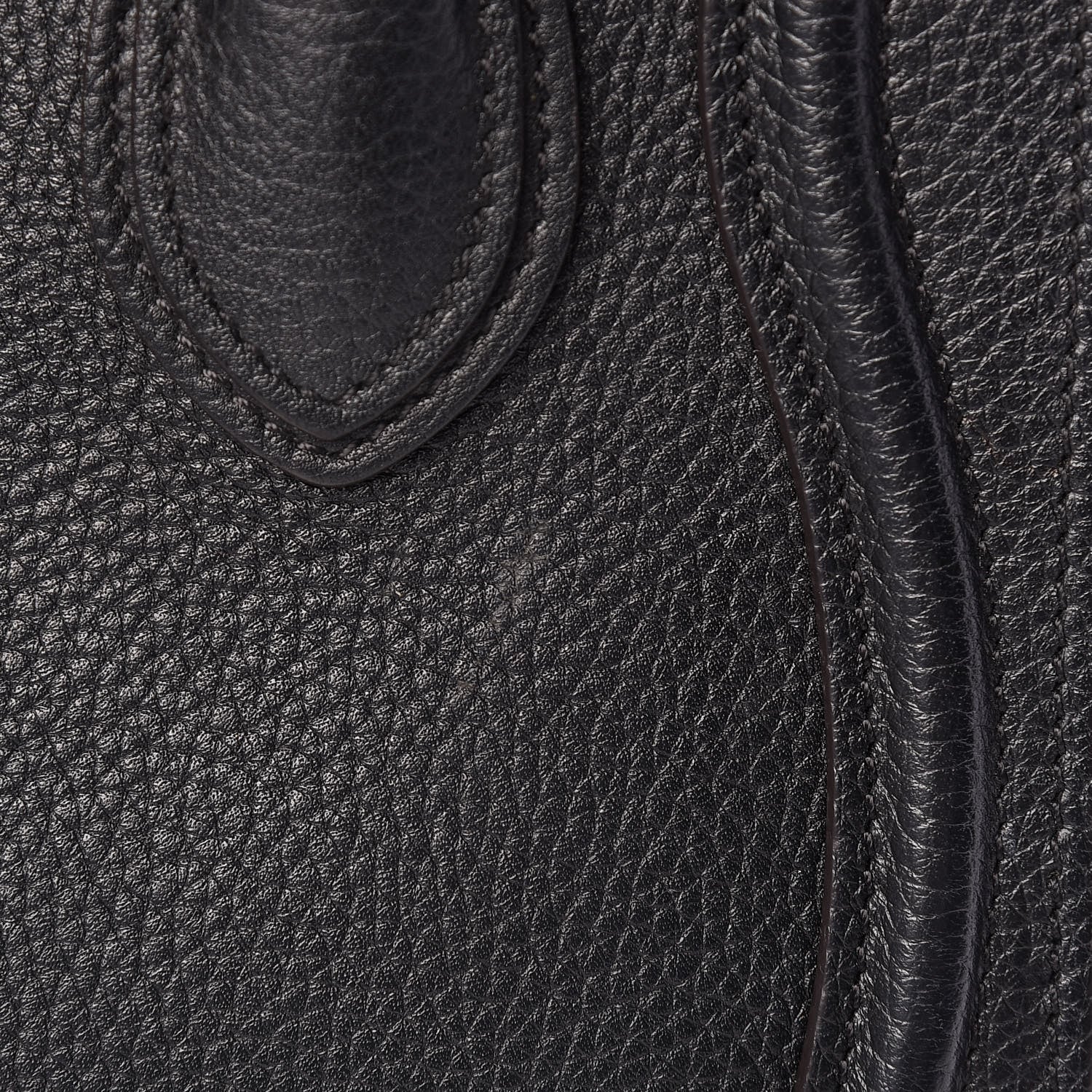 Celine Drummed Calfskin Nano Luggage Black 18 of 18