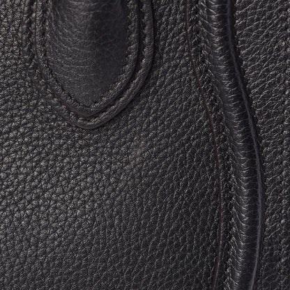 Celine Drummed Calfskin Nano Luggage Black 18 of 18