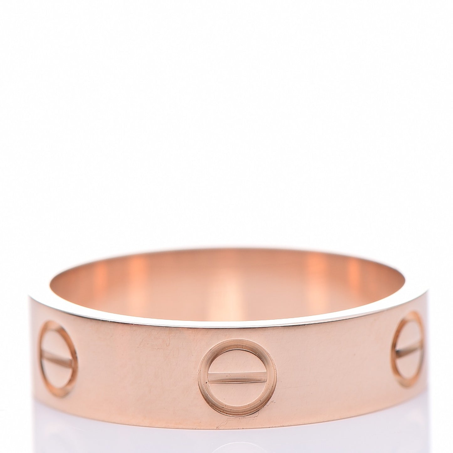 18K Pink Gold 5.5mm LOVE Ring 58 8.25