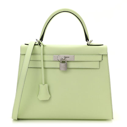 Hermes Epsom Kelly Sellier 28 Vert Fizz 1 of 10