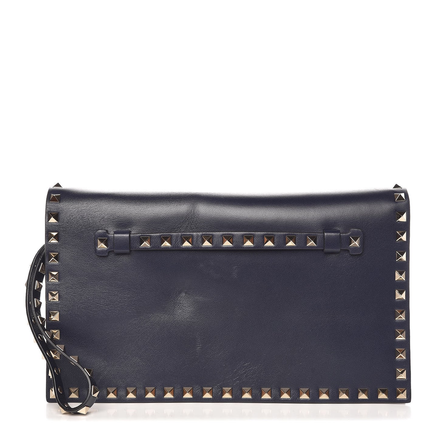 Nappa Rockstud Wristlet Clutch Marine