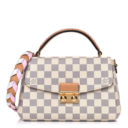 Louis Vuitton Damier Azur Braided Croisette Rose 1 of 8