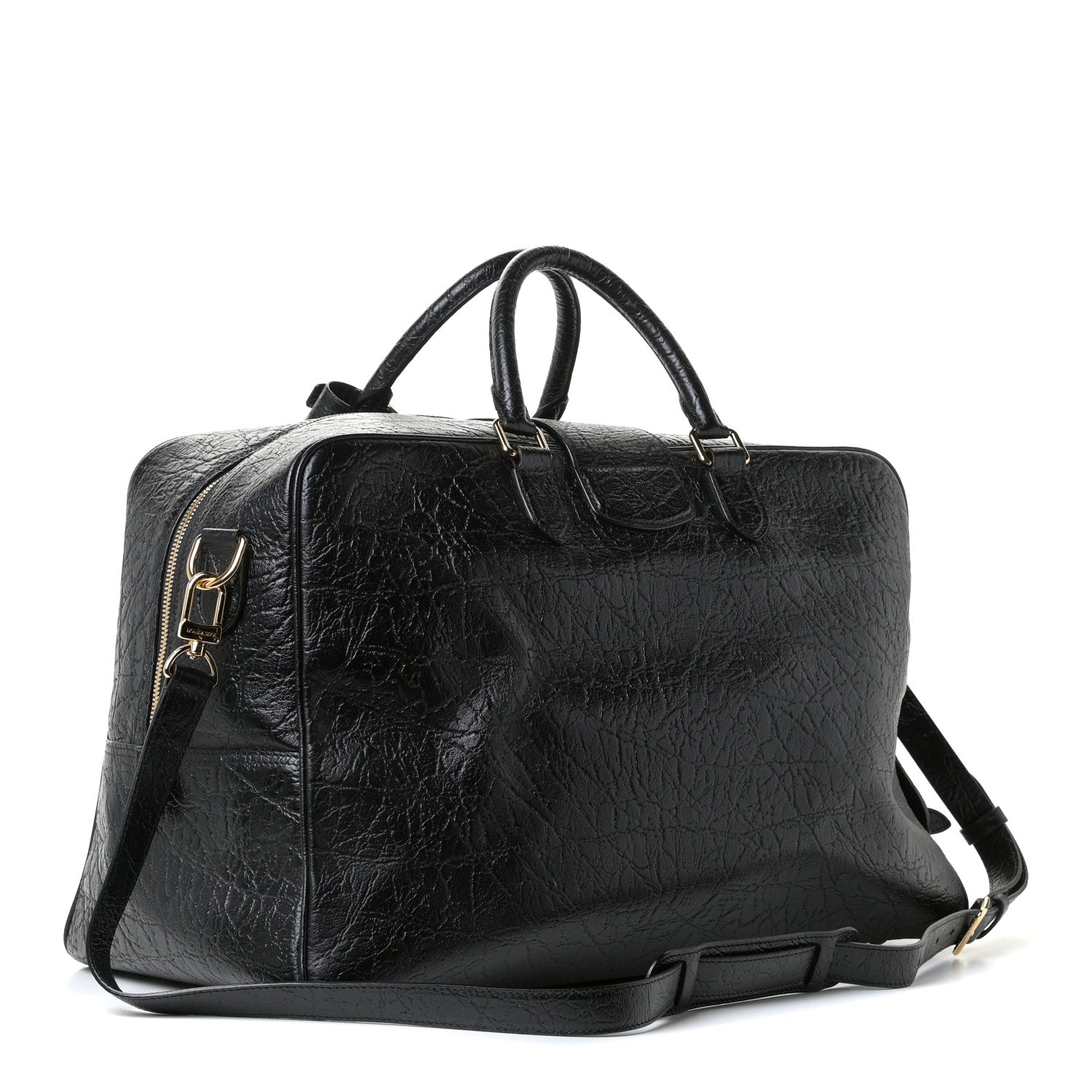 Louis Vuitton Cuir Indra Duffle Bag Black 3 of 15