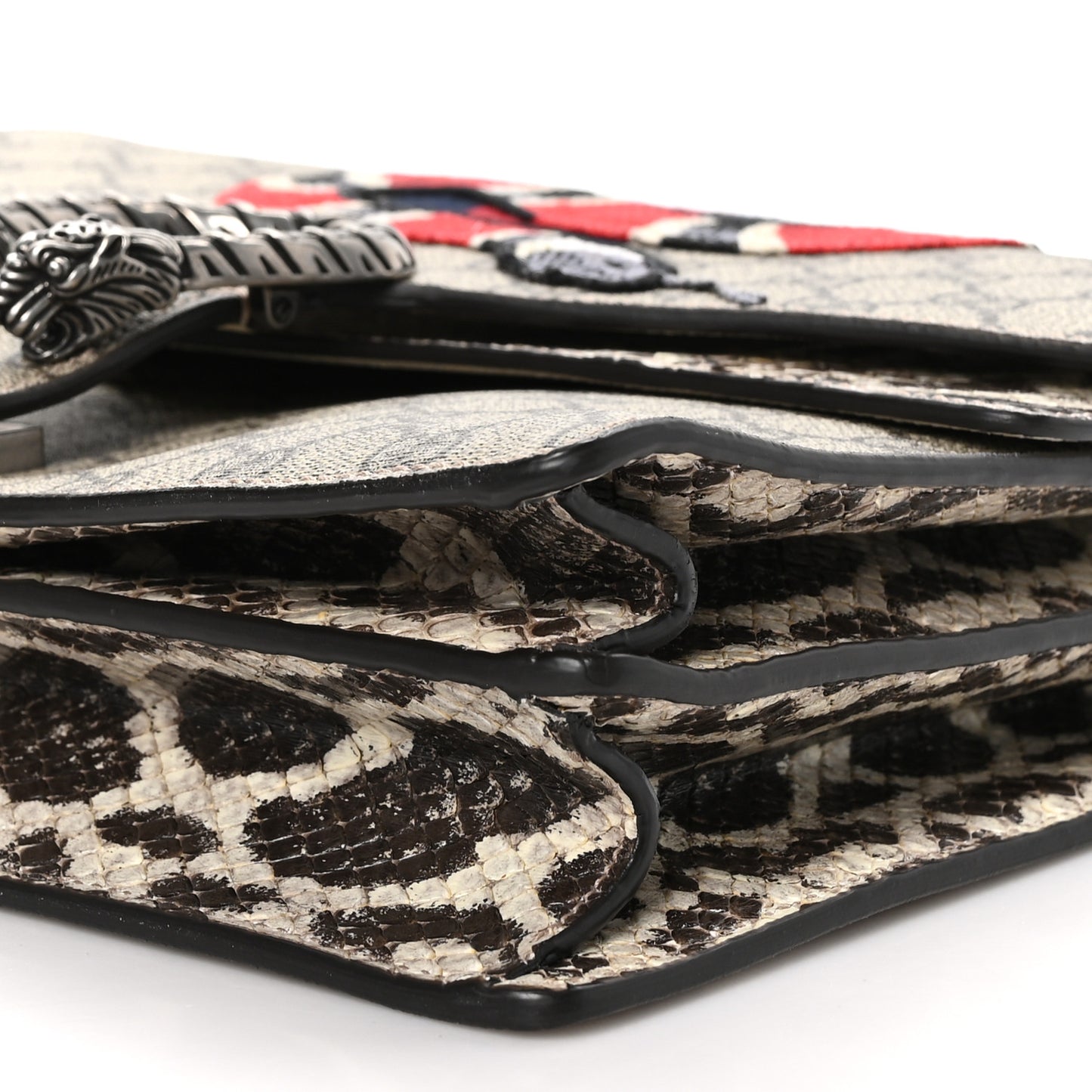GG Supreme Monogram Kingsnake Embroidered Medium Dionysus Shoulder Bag Beige