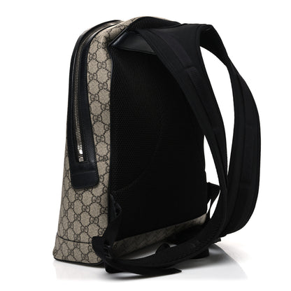 Gucci GG Supreme Monogram Web Dome Backpack Black 3 of 10