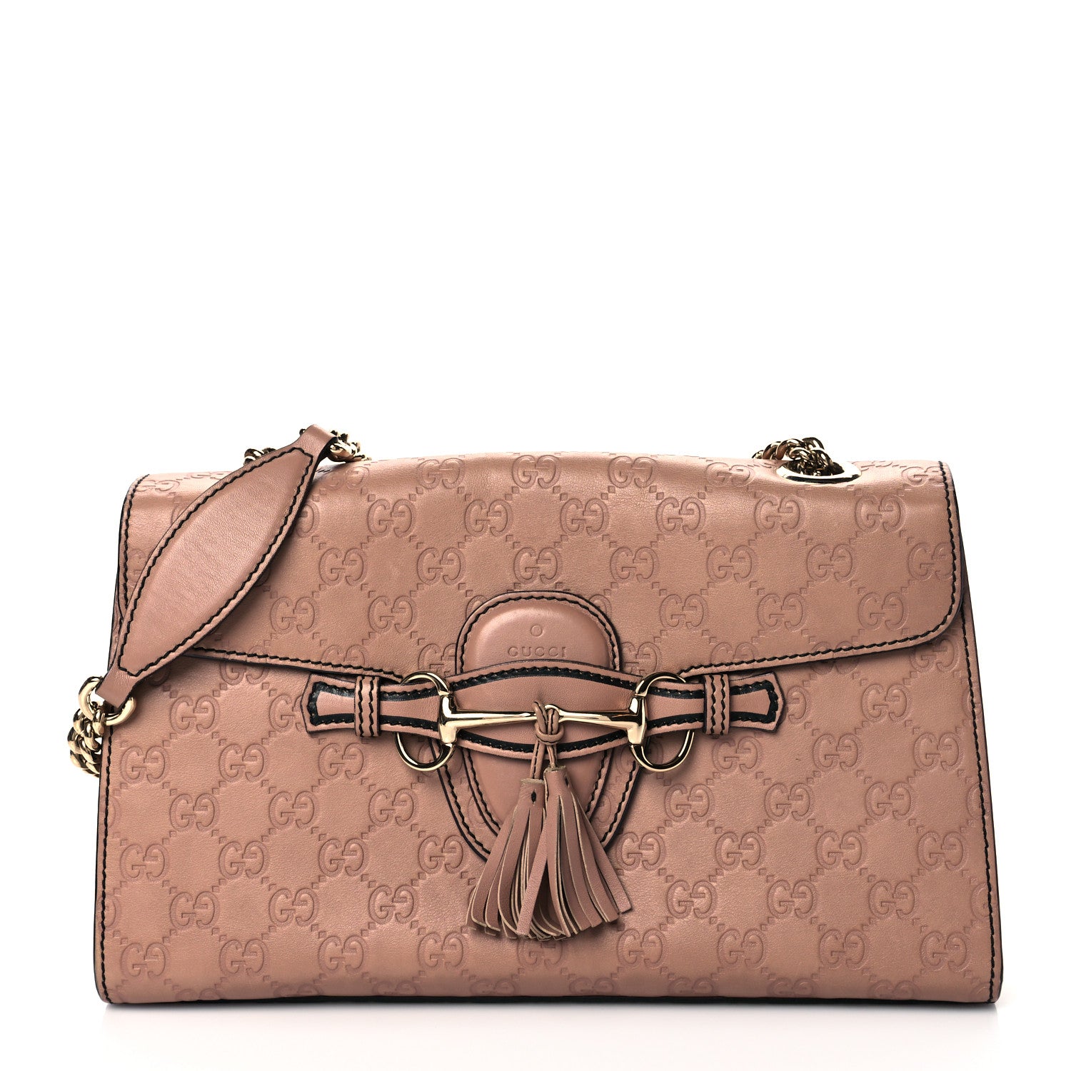 Gucci Guccissima Medium Emily Chain Shoulder Bag Camelia 1 of 11