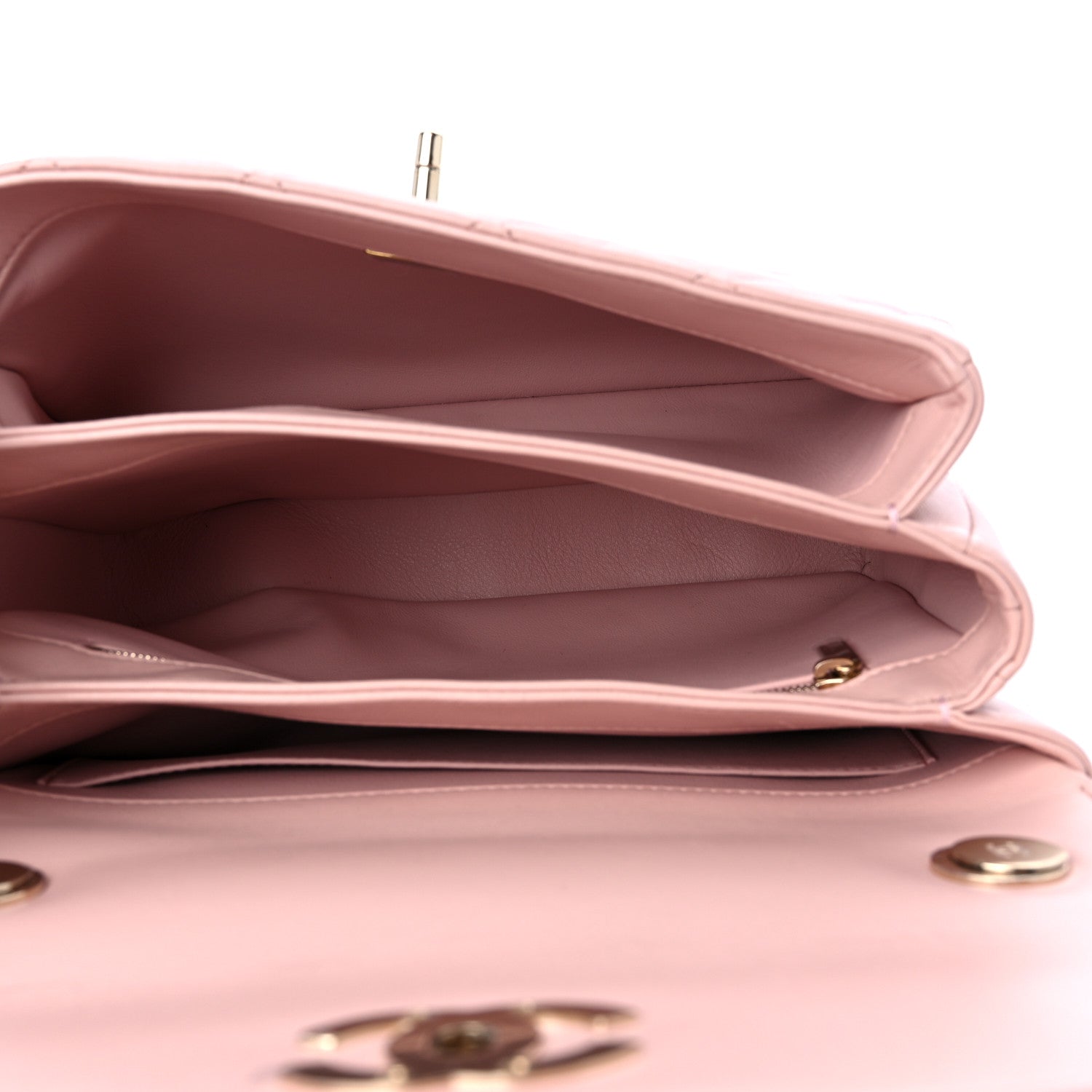 Chanel Lambskin Quilted Small Trendy Chain CC Flap Dual Handle Bag Light Pink 5 of 9
