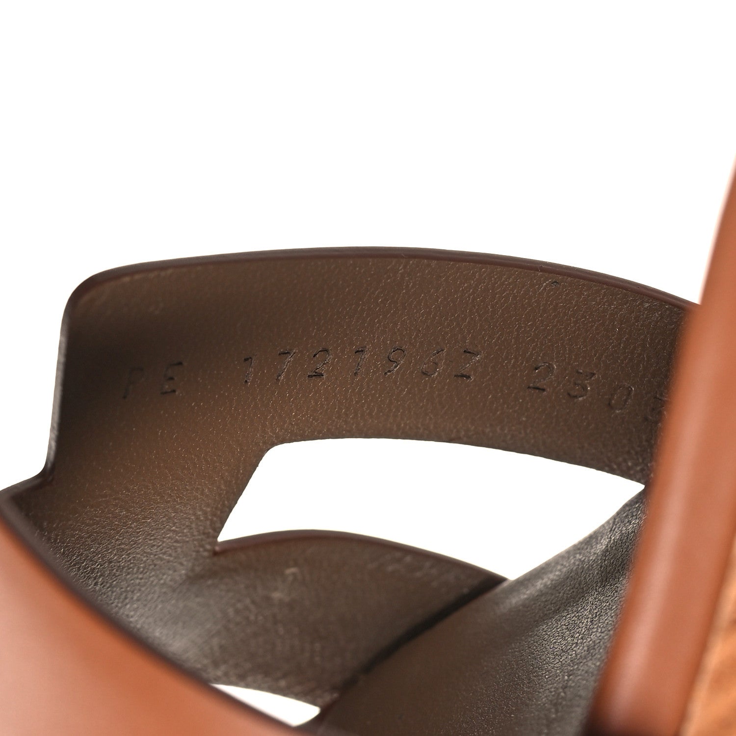 Hermes Calfskin Legend Wedge Sandals 37 Gold 6 of 9