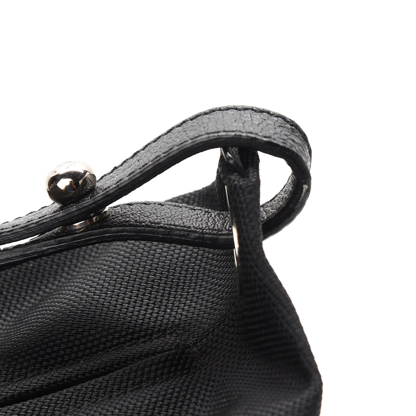 Coated Canvas Paris Biarritz Hobo Black