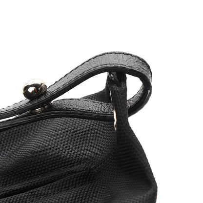 Chanel Coated Canvas Paris Biarritz Hobo Black 7 of 10