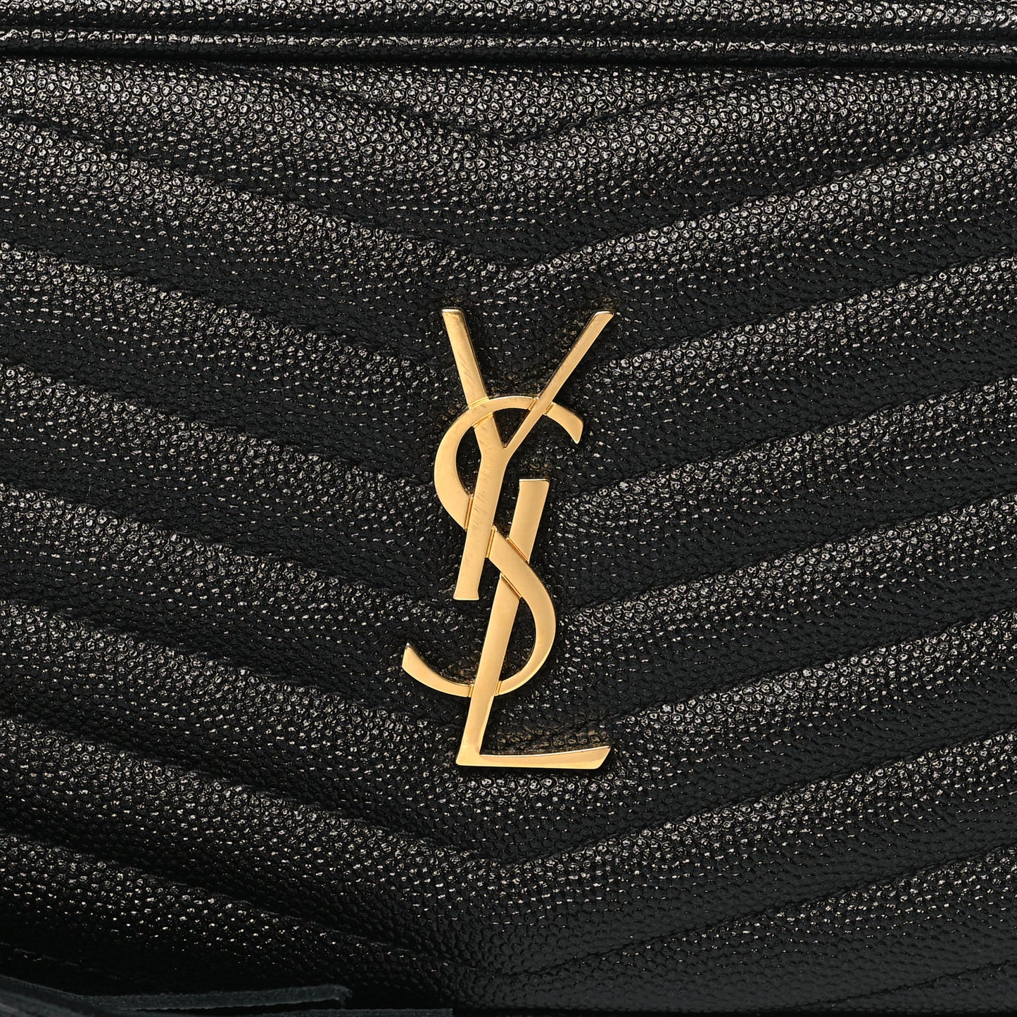 Grain De Poudre Matelasse Monogram Mini Lou Camera Bag Black