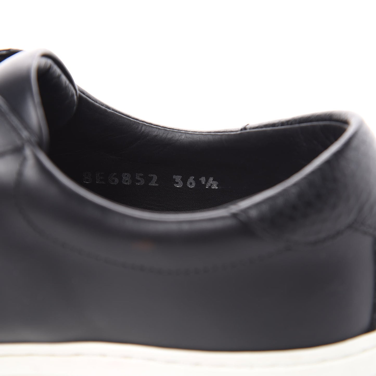 Vitello Microfiber FF Rockoclick Slip On Sneakers 36.5 Black Tobacco