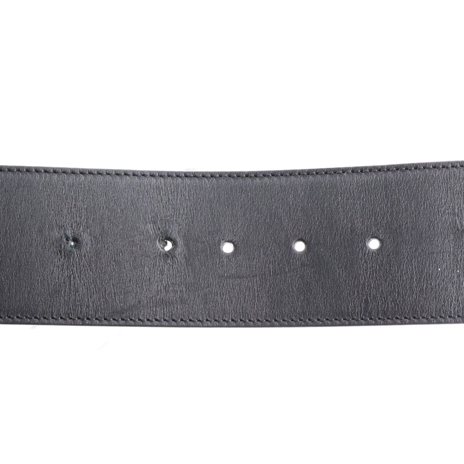 Gucci Calfskin Crystal Double G 55mm Belt 80 32 Black 3 of 6