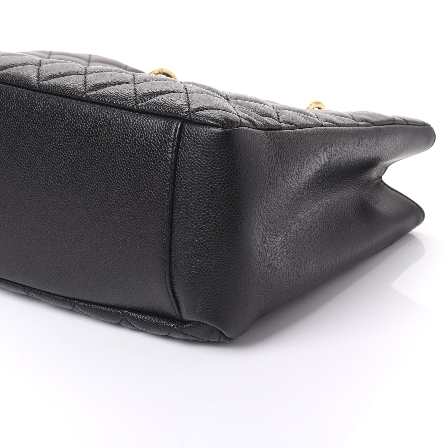 Caviar Quilted Grand Shopping Tote GST Black