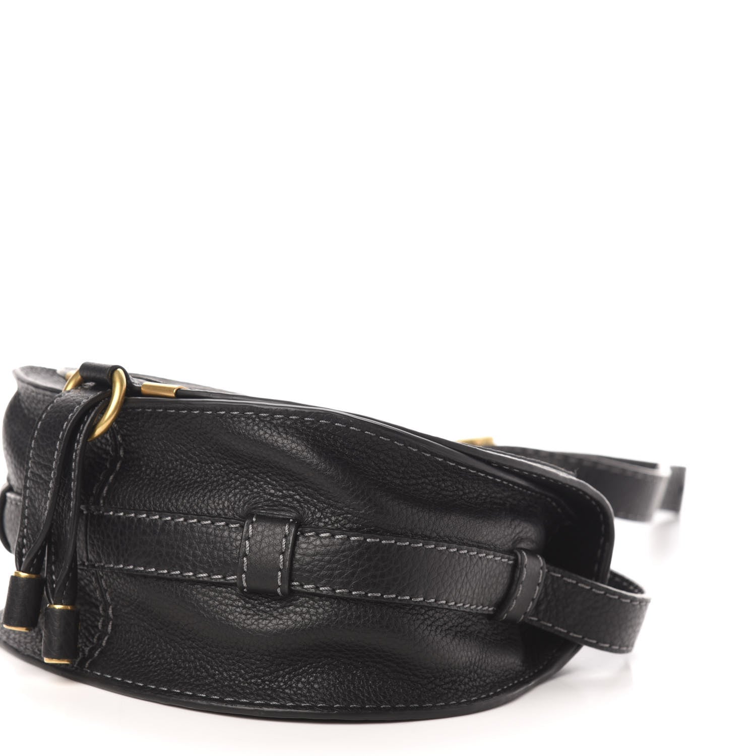 Chloe Calfskin Mini Marcie Round Crossbody Bag Black 9 of 10