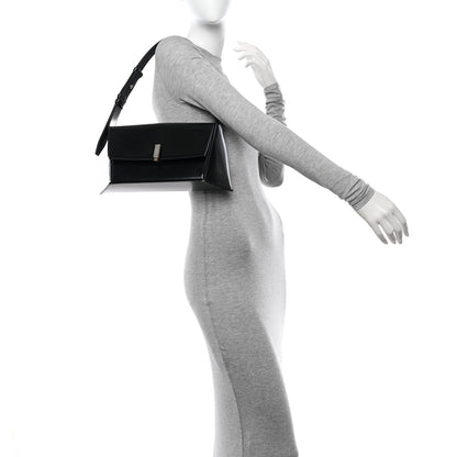 Salvatore Ferragamo Calfskin Geometric Shoulder Bag Black 2 of 9