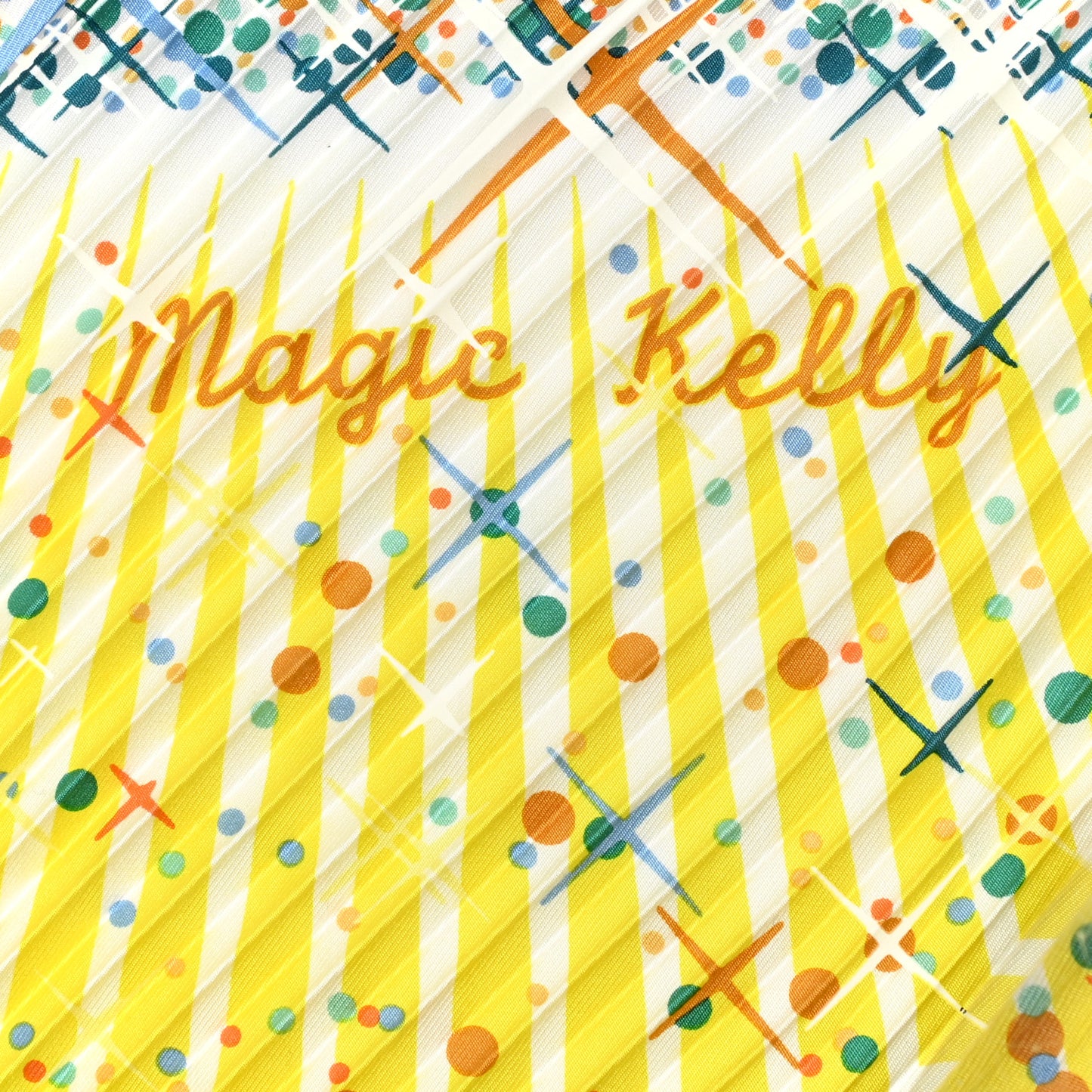 Silk Plisse Magic Kelly Scarf 90