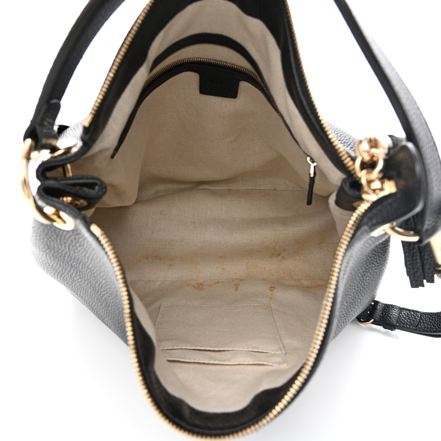 Gucci Pebbled Calfskin Large Soho Hobo Black 5 of 11